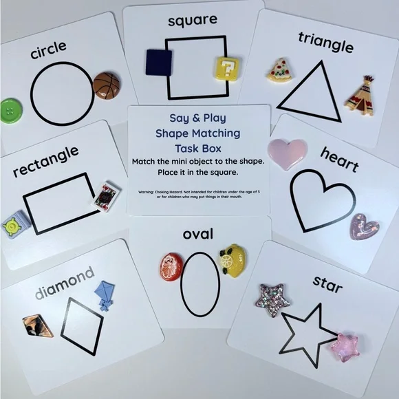 Preschool Activity Set with Mini Objects – 16 Learning Activities Case